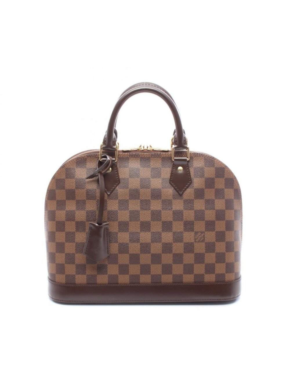 Louis Vuitton Handbag Alma PM Damier Ebene Leather